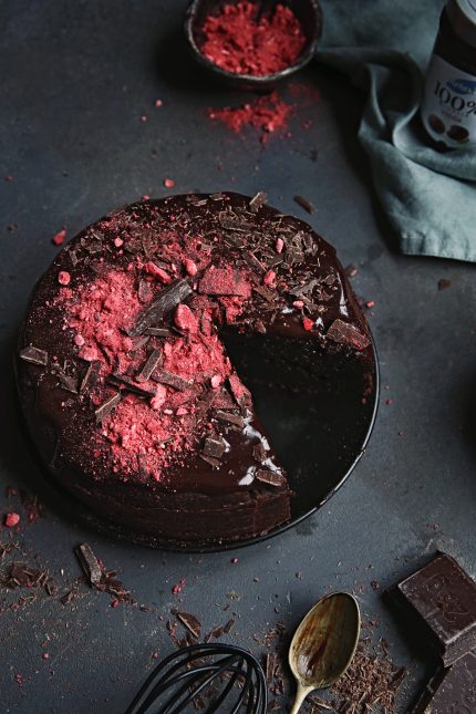 Cviklový koláč s čokoládou