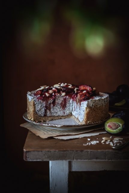 Nepečený Slivkovo Makový Cheesecake